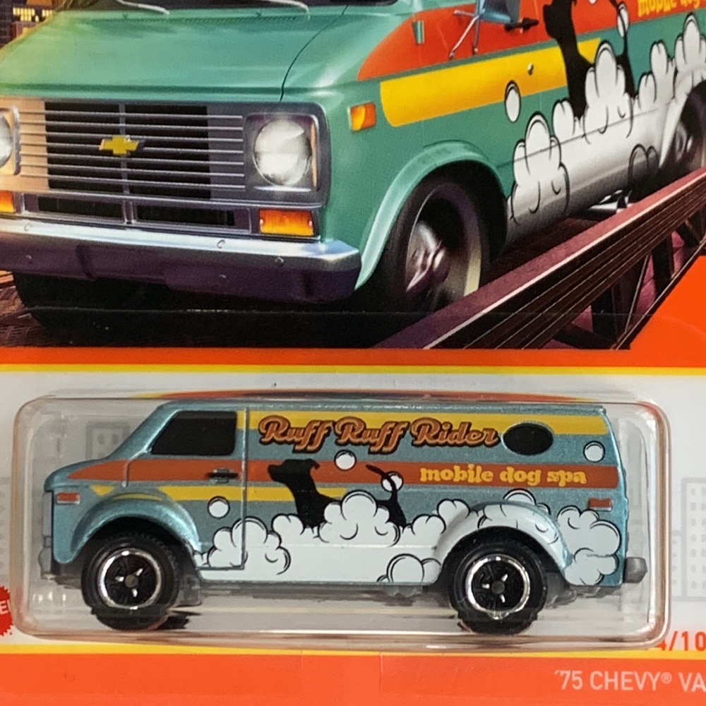 75 Chevy Mobile Dog Spa Mobile Work Van Matchbox 1975 Chevrolet Ruff Ruff Rider - Picture 5 of 7